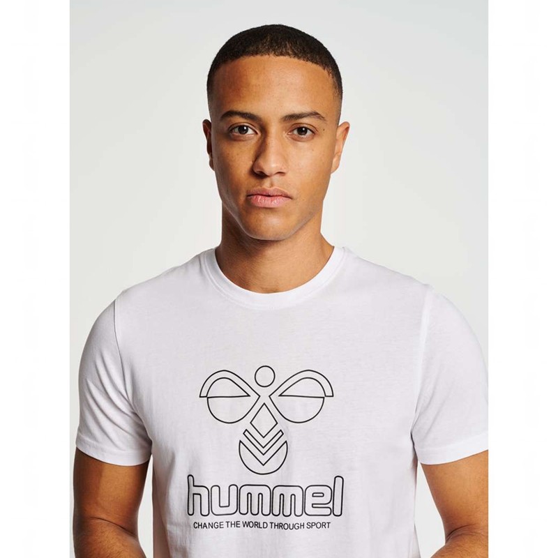 T Shirts Hummel Icons Graphic Homme Blanche | 146496-761