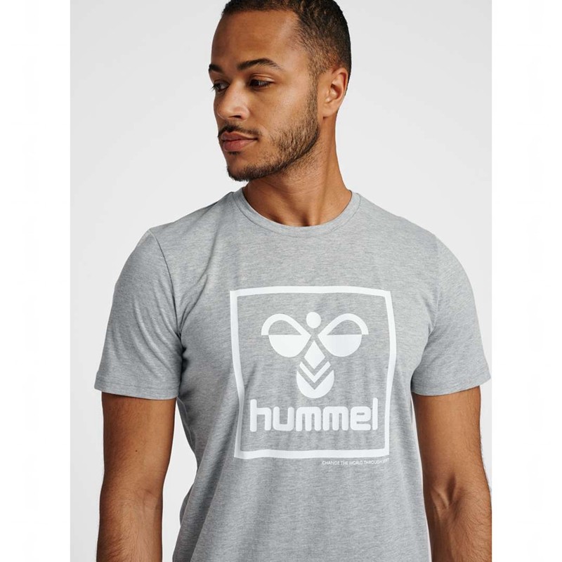 T Shirts Hummel Isam 2.0 Homme Grise | 856202-436