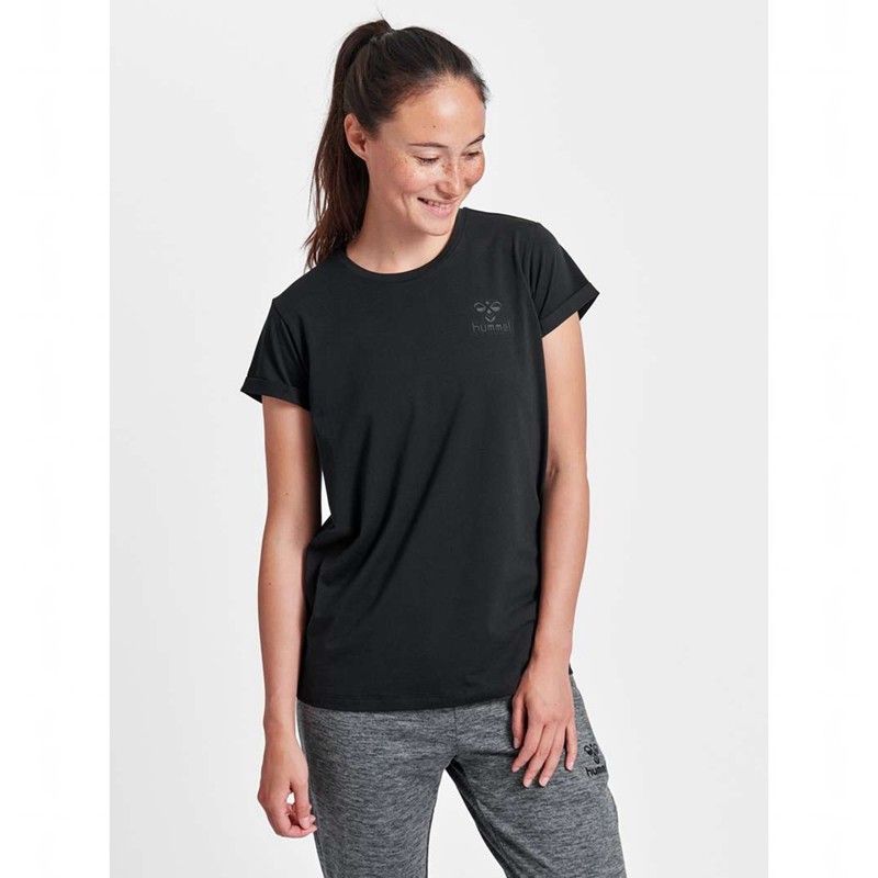 T Shirts Hummel Isobella S/S Femme Noir | 927777-916