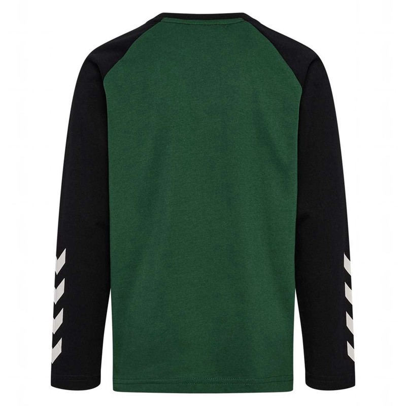 T Shirts Hummel Jr Logo L/S Enfant Vert | 770259-042