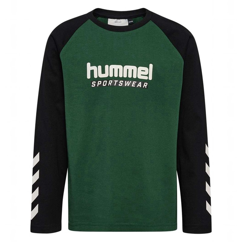 T Shirts Hummel Jr Logo L/S Enfant Vert | 770259-042