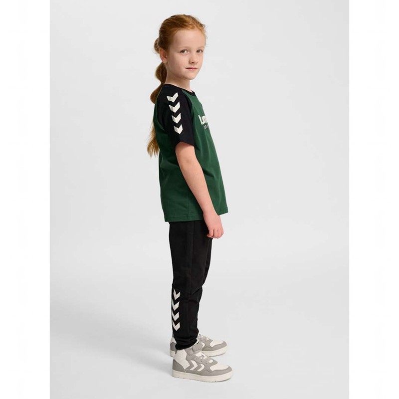 T Shirts Hummel Jr Logo S/S Enfant Vert | 201692-540