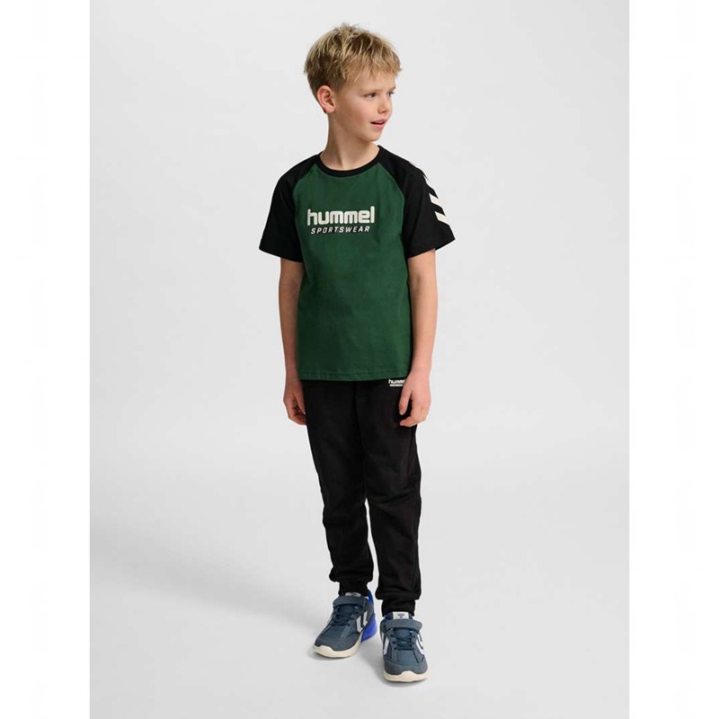 T Shirts Hummel Jr Logo S/S Enfant Vert | 201692-540