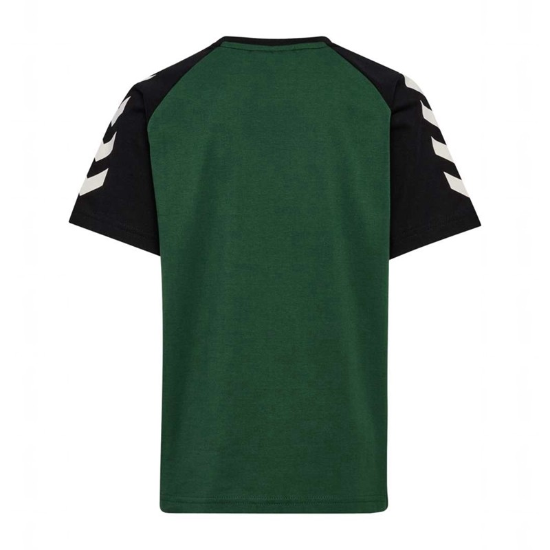 T Shirts Hummel Jr Logo S/S Enfant Vert | 201692-540