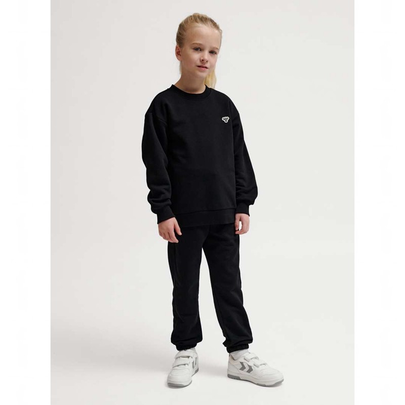 T Shirts Hummel Jr Loose Crewneck Bee Enfant Noir | 026679-748