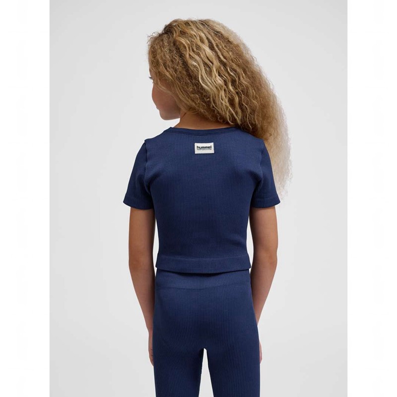 T Shirts Hummel Jr Seamless Rib S/S Enfant Noir | 000235-328