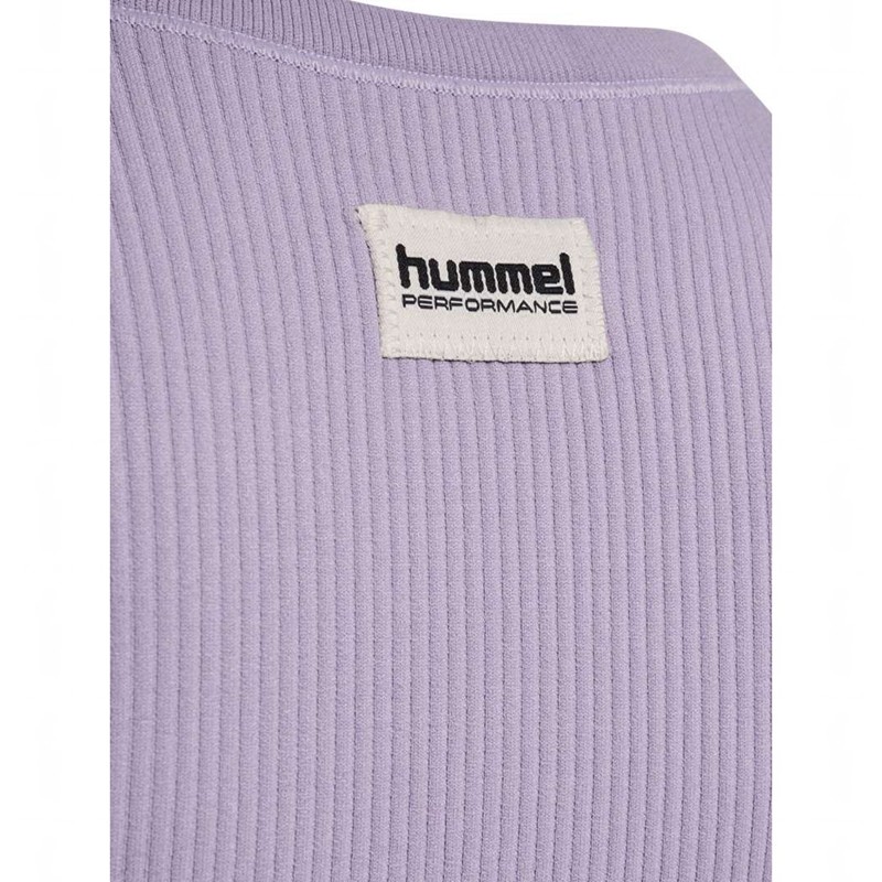 T Shirts Hummel Jr Seamless Rib S/S Enfant Lavande | 223947-341