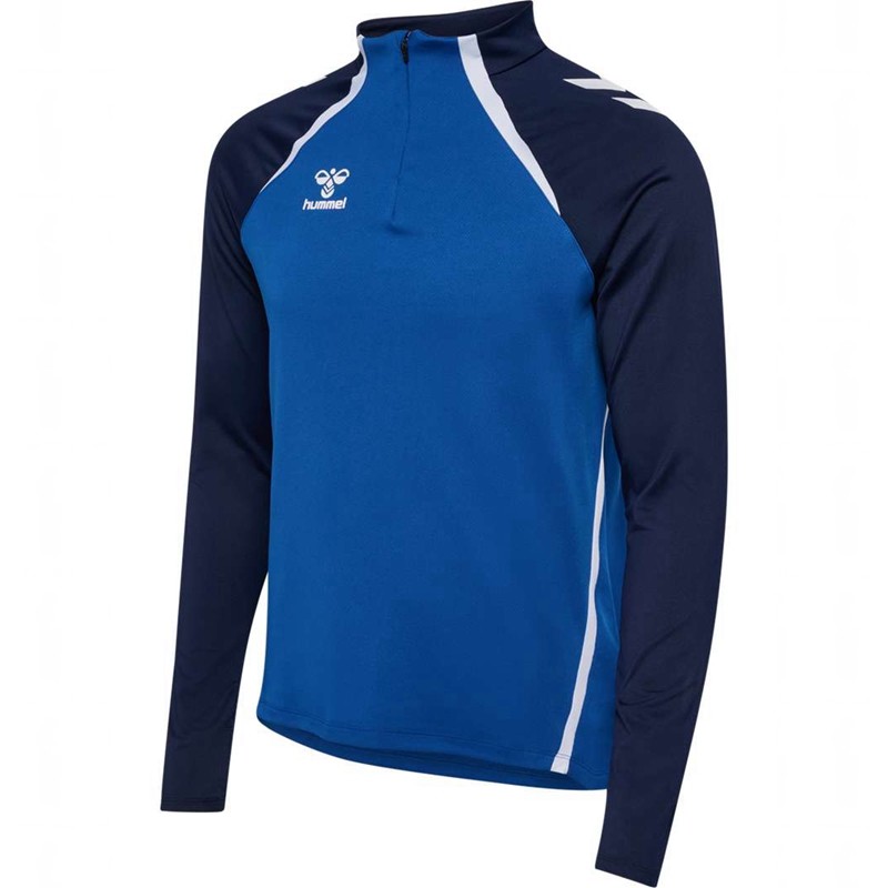 T Shirts Hummel Lead 2.0 Half Zip Homme Bleu | 243667-895