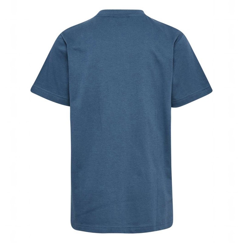 T Shirts Hummel Leo S/S Enfant Bleu | 060686-170
