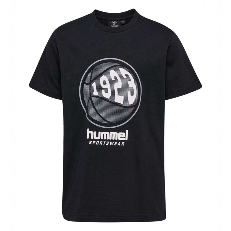 T Shirts Hummel Leo S/S Enfant Noir | 703582-036