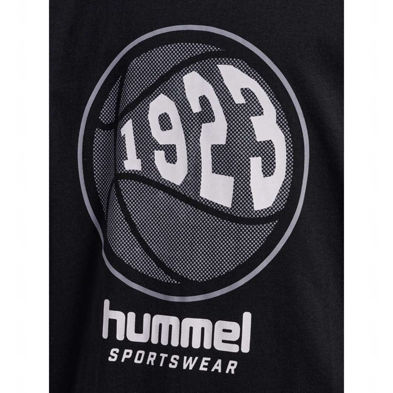 T Shirts Hummel Leo S/S Enfant Noir | 703582-036