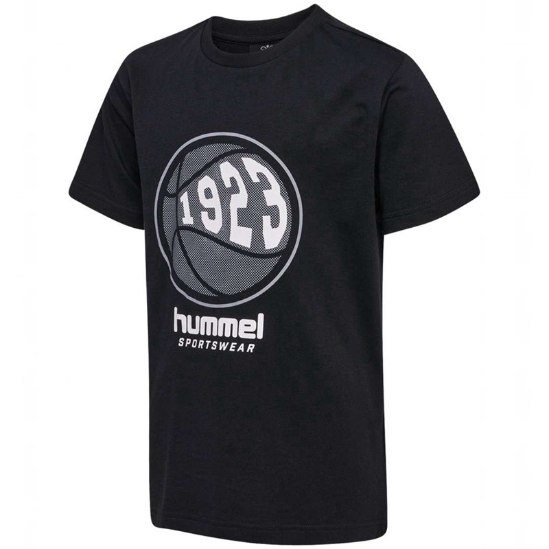 T Shirts Hummel Leo S/S Enfant Noir | 703582-036