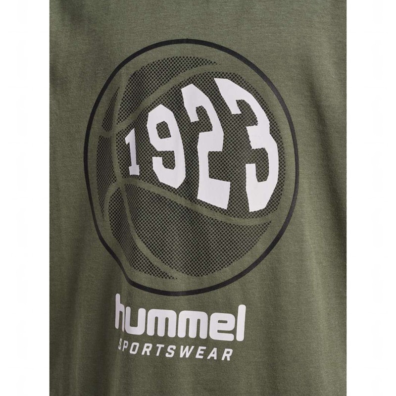 T Shirts Hummel Leo S/S Enfant Vert Olive | 877082-861