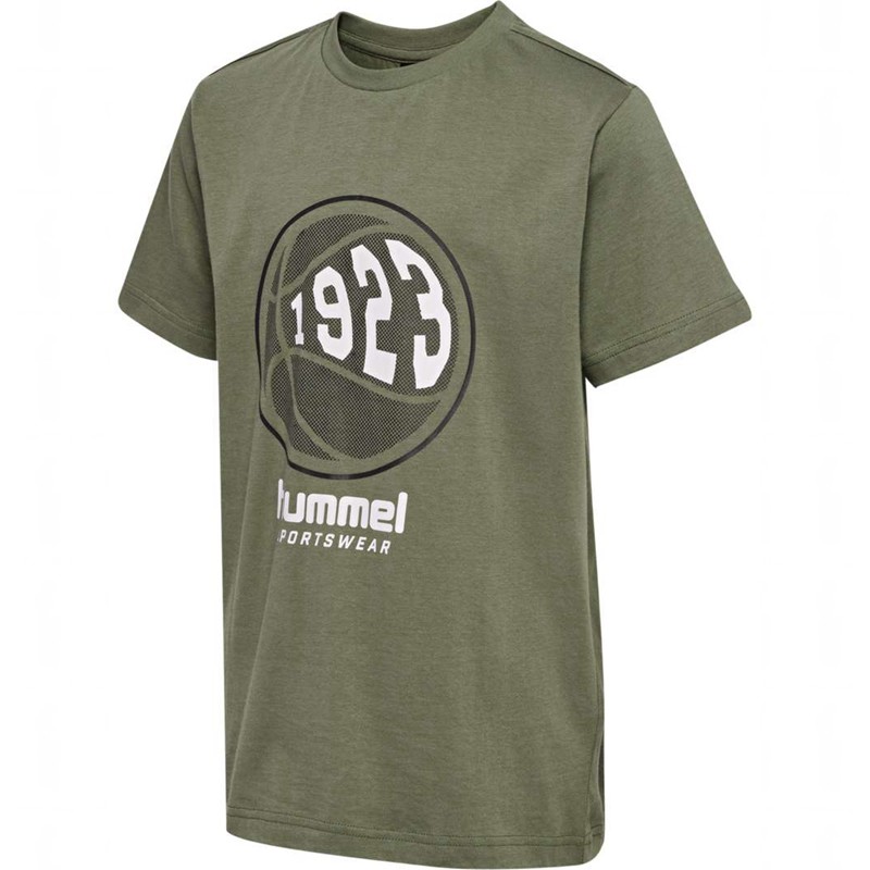 T Shirts Hummel Leo S/S Enfant Vert Olive | 877082-861