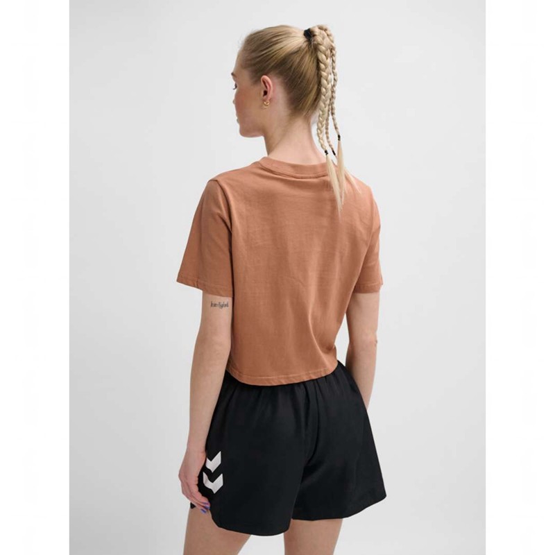 T Shirts Hummel Lgc Malu Cropped Femme Marron | 218217-203