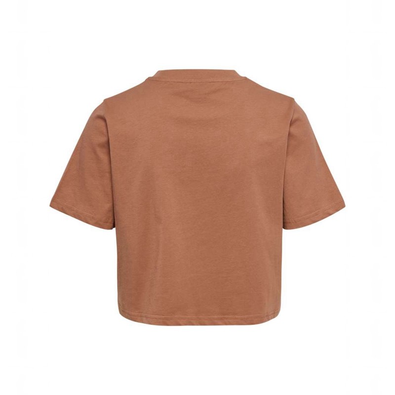 T Shirts Hummel Lgc Malu Cropped Femme Marron | 218217-203