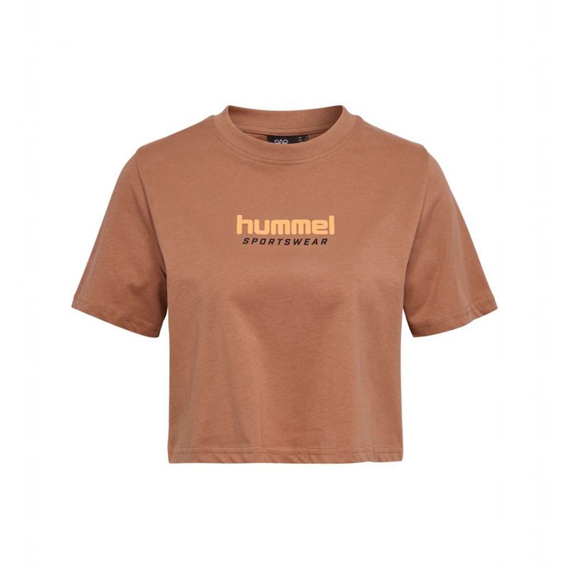 T Shirts Hummel Lgc Malu Cropped Femme Marron | 218217-203