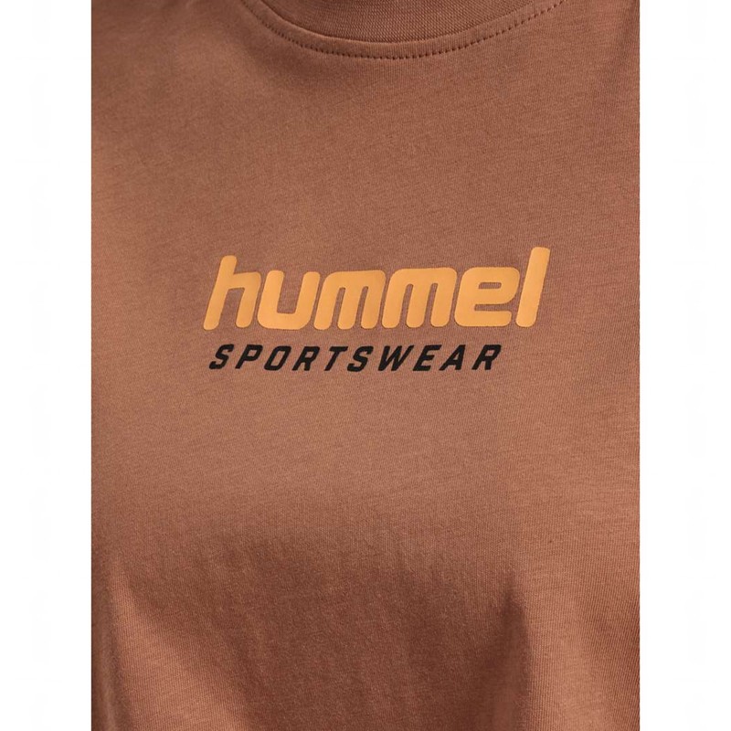 T Shirts Hummel Lgc Malu Cropped Femme Marron | 218217-203
