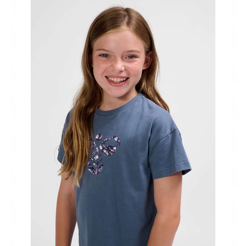 T Shirts Hummel Libi Enfant Bleu | 529860-202