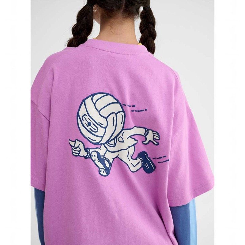 T Shirts Hummel Loose S/S Headball Homme Rose | 954453-368