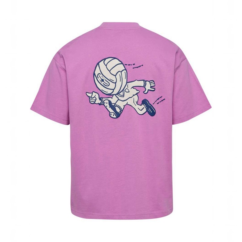 T Shirts Hummel Loose S/S Headball Homme Rose | 954453-368