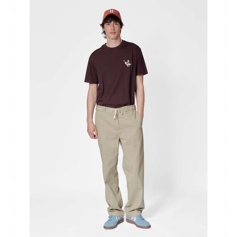 T Shirts Hummel Loose S/S Lesson Homme Chocolat | 266790-491