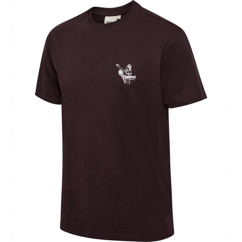 T Shirts Hummel Loose S/S Lesson Homme Chocolat | 266790-491