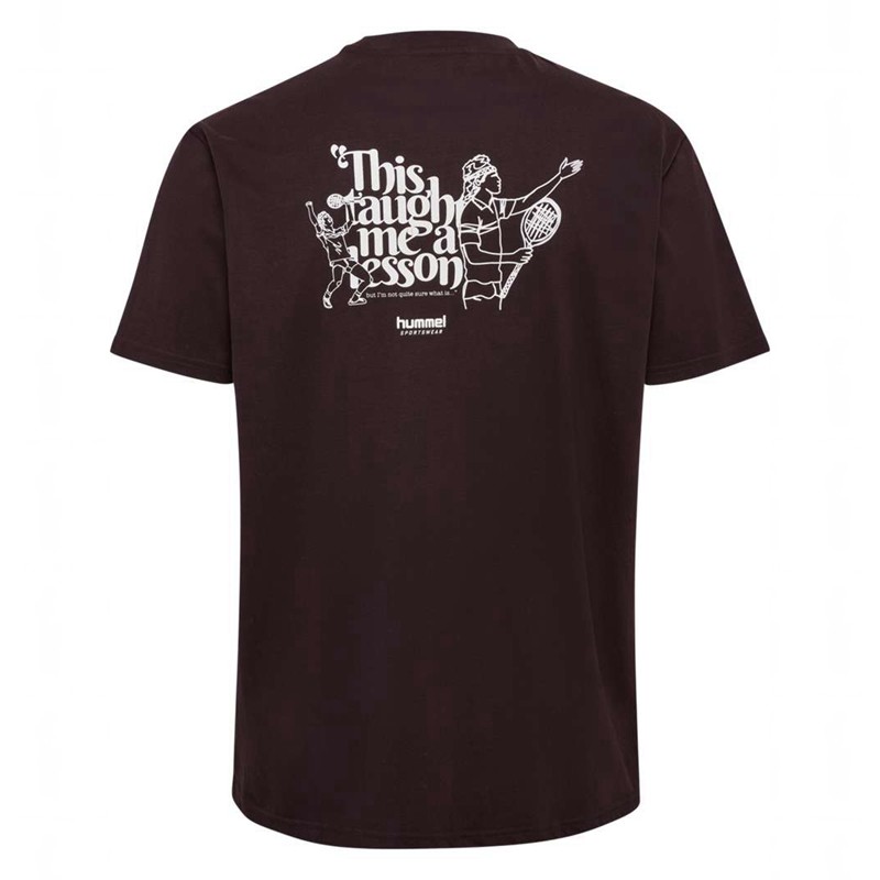 T Shirts Hummel Loose S/S Lesson Homme Chocolat | 266790-491