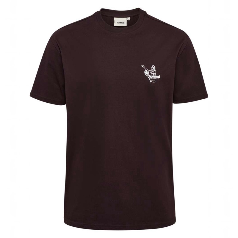 T Shirts Hummel Loose S/S Lesson Homme Chocolat | 266790-491