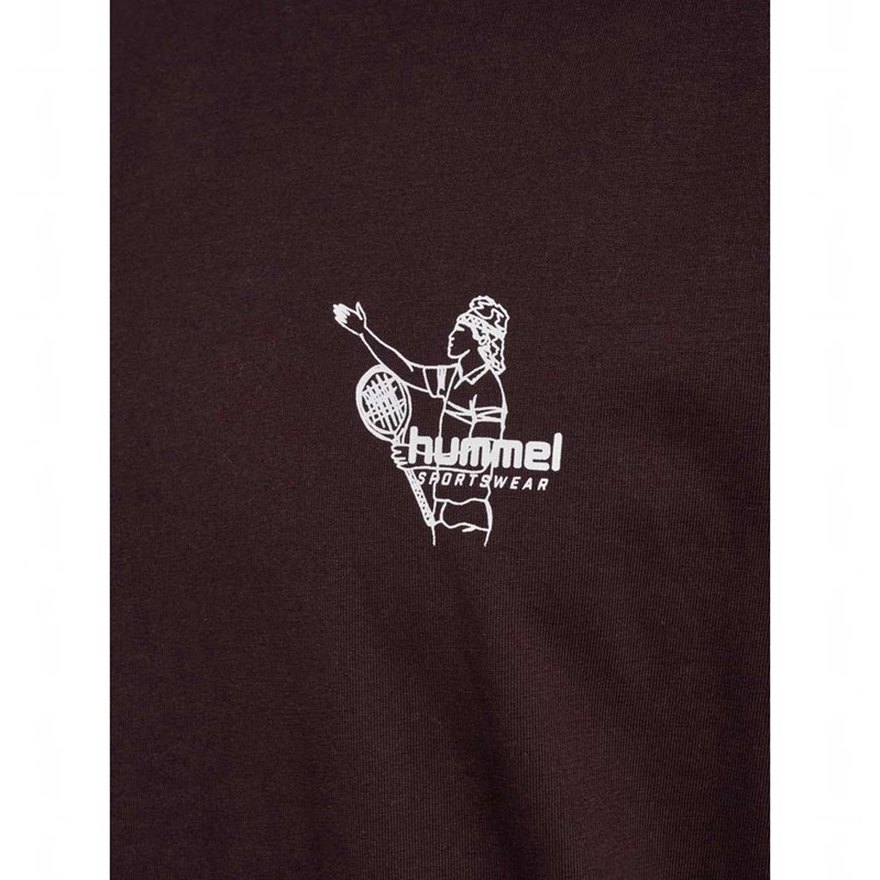 T Shirts Hummel Loose S/S Lesson Homme Chocolat | 266790-491