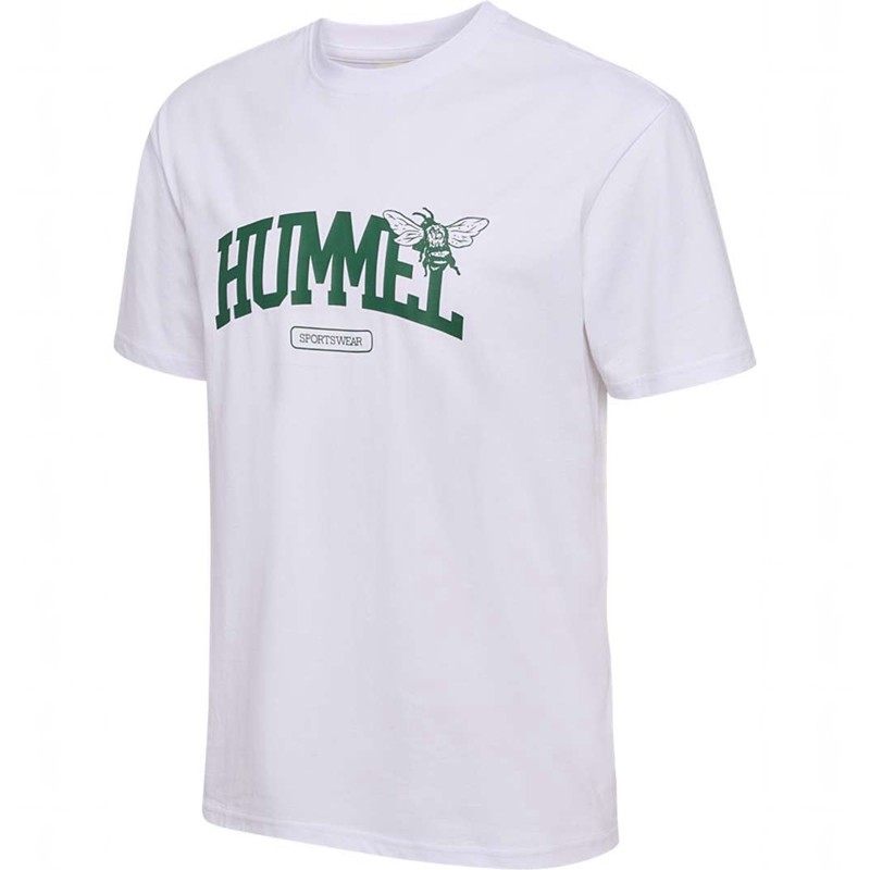 T Shirts Hummel Loose S/S University Bee Homme Blanche | 492016-221