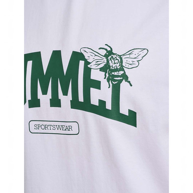 T Shirts Hummel Loose S/S University Bee Homme Blanche | 492016-221