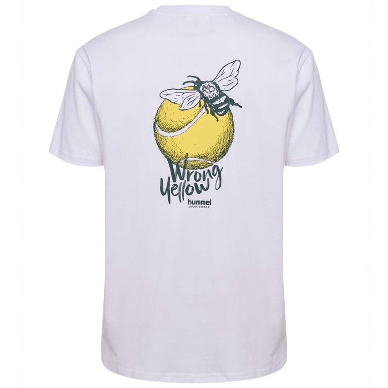 T Shirts Hummel Loose S/S Wrong Yellow Homme Lavande | 446631-433