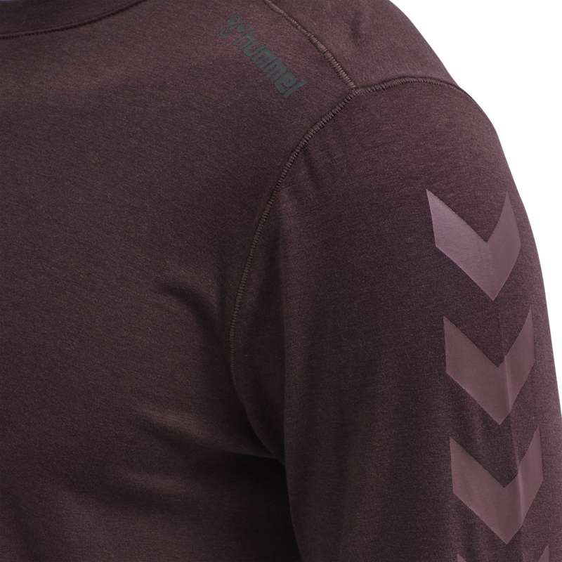 T Shirts Hummel Mace Ls Homme Bordeaux | 031609-425