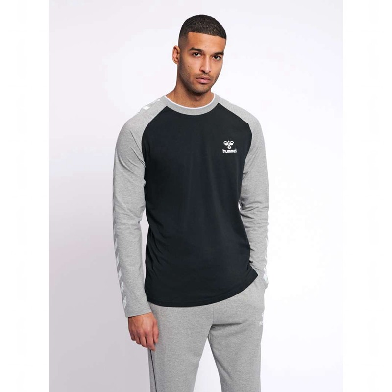 T Shirts Hummel Mark L/S Homme Noir | 732521-281