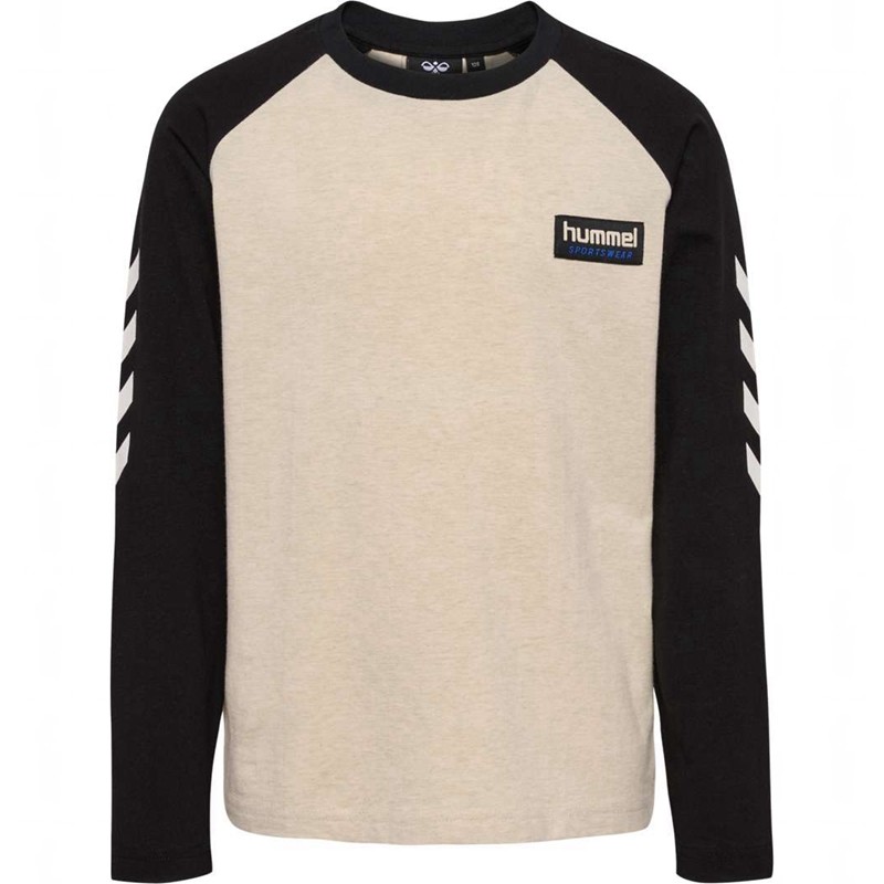 T Shirts Hummel Melvin L/S Enfant Noir | 182097-168