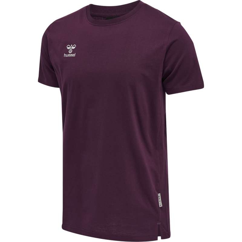 T Shirts Hummel Move Grid Cotton S/S Homme Bordeaux | 122797-299