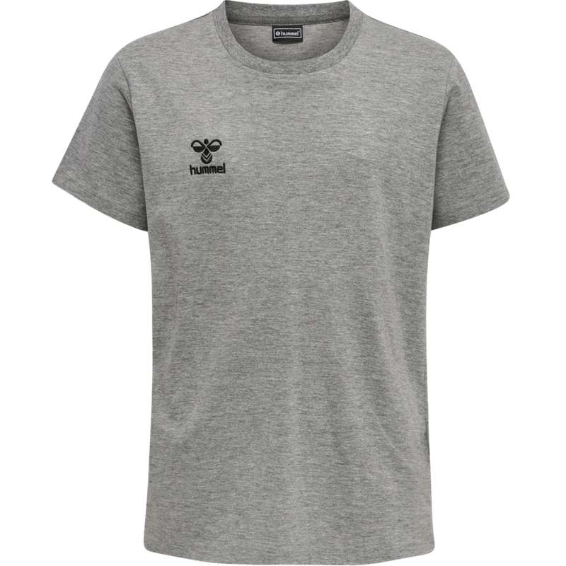 T Shirts Hummel Move Grid Cotton S/S Kid Enfant Grise | 669017-351