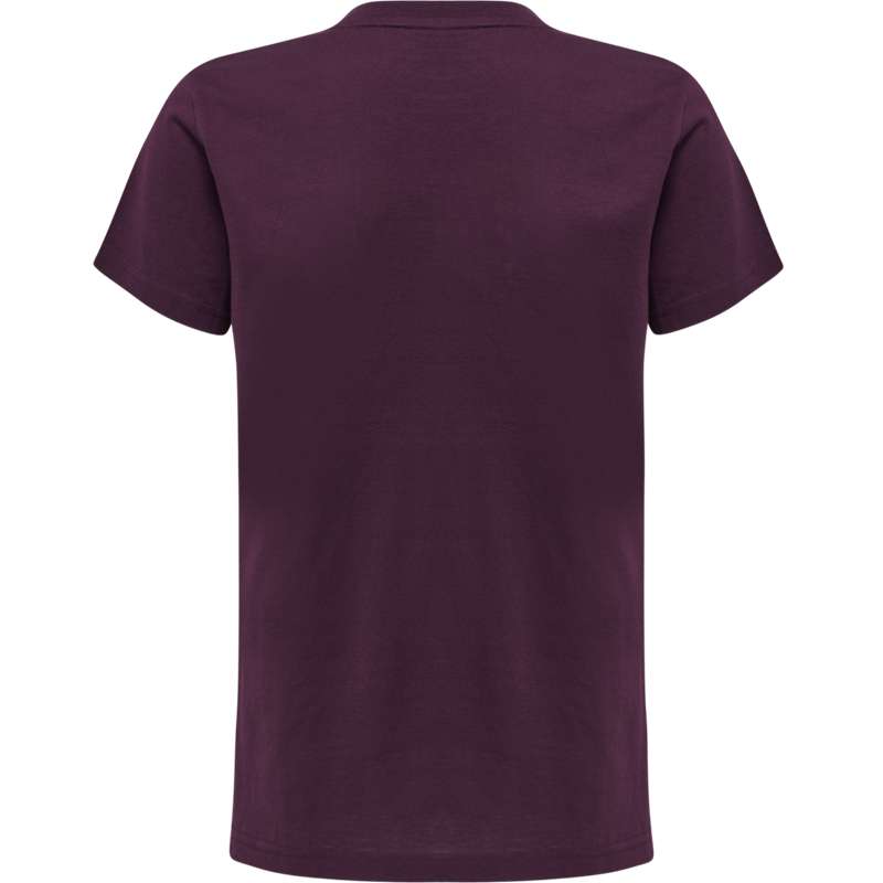 T Shirts Hummel Move Grid Cotton S/S Kid Enfant Fushia | 757522-455