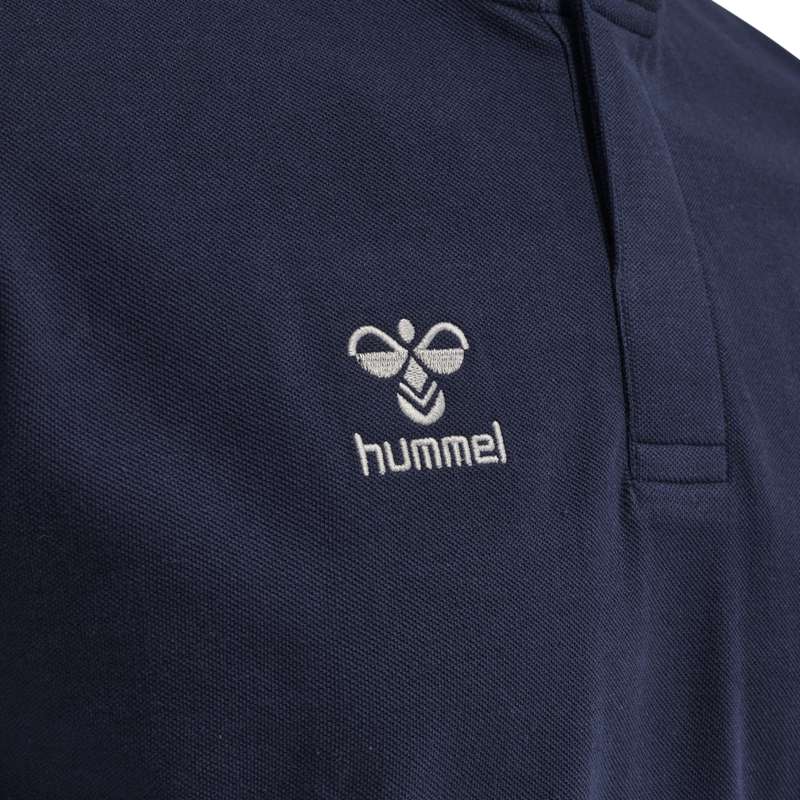 T Shirts Hummel Move Grid Polo Homme Bleu Marine | 531697-275