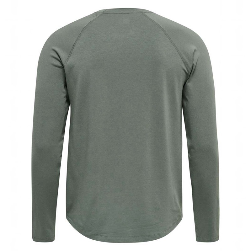 T Shirts Hummel Mt Laze L/S Homme Grise | 525996-463