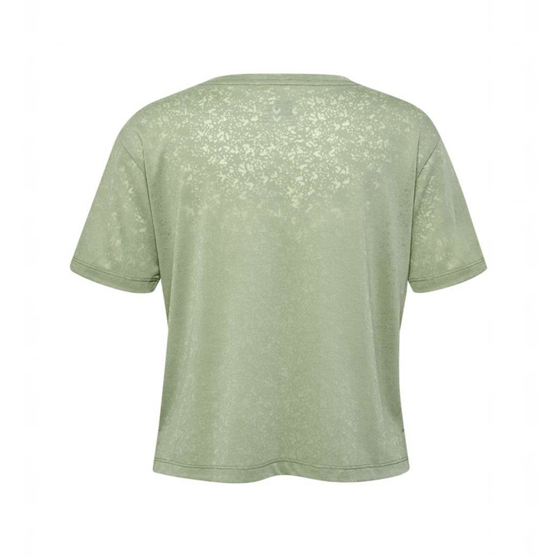 T Shirts Hummel Mt Light Burnout Femme Vert | 256144-201