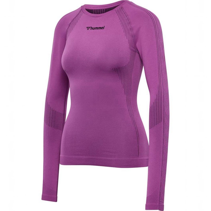 T Shirts Hummel Mt Shaping Seamless L/S Femme Violette | 709253-640
