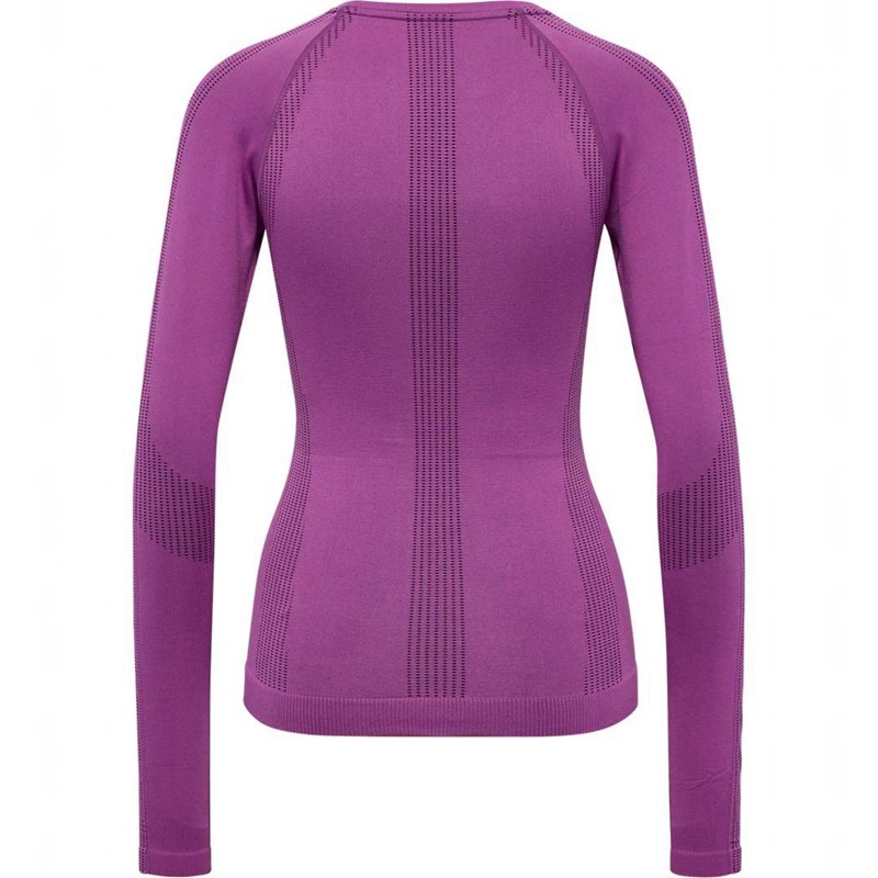T Shirts Hummel Mt Shaping Seamless L/S Femme Violette | 709253-640