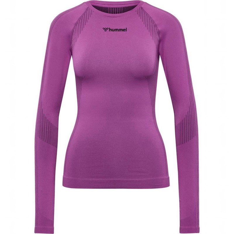 T Shirts Hummel Mt Shaping Seamless L/S Femme Violette | 709253-640