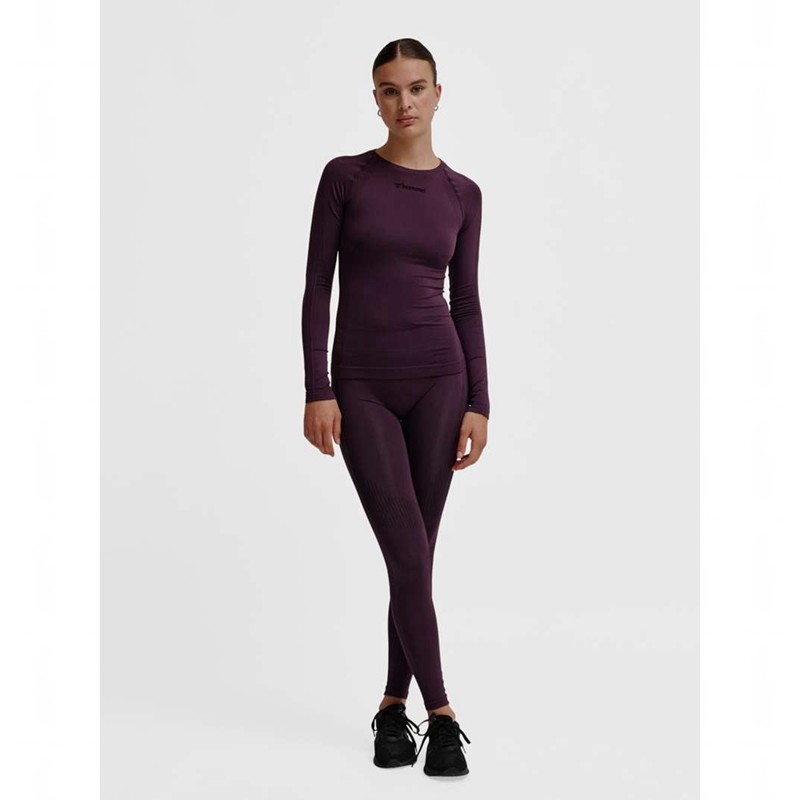 T Shirts Hummel Mt Shaping Seamless L/S Femme Violette | 635415-044