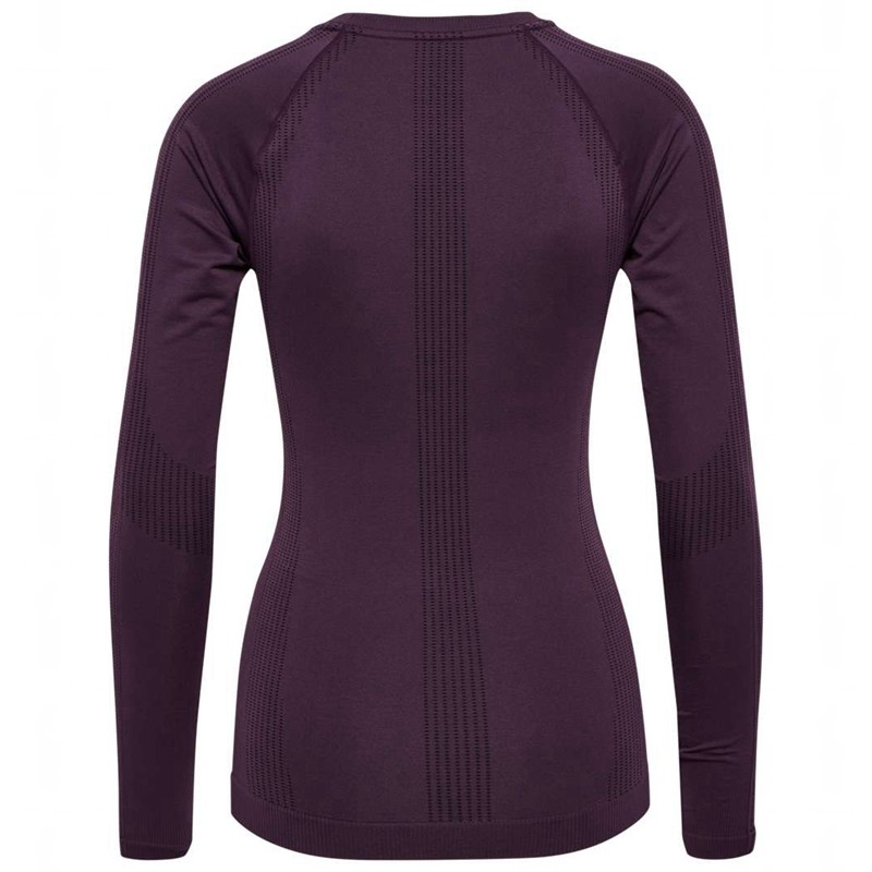 T Shirts Hummel Mt Shaping Seamless L/S Femme Violette | 635415-044