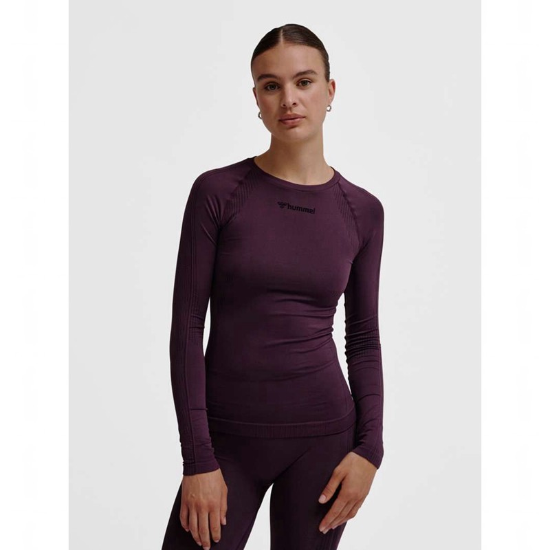 T Shirts Hummel Mt Shaping Seamless L/S Femme Violette | 635415-044