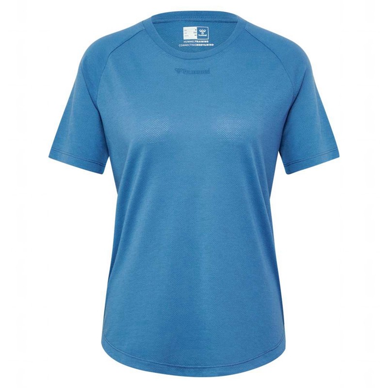 T Shirts Hummel Mt Vanja Femme Bleu | 910893-096