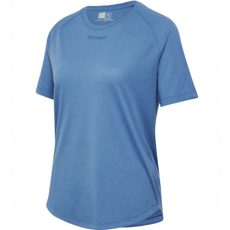 T Shirts Hummel Mt Vanja Femme Bleu | 910893-096